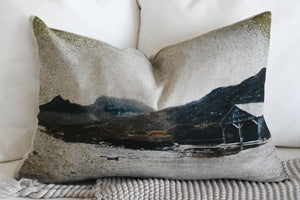 Cradle Mountain organic flax linen cushion